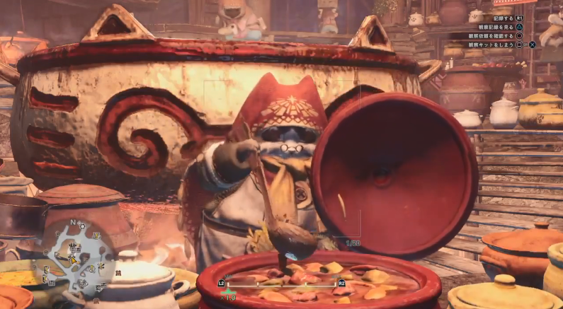 超敬业！玩家展示《怪猎世界》艾露猫料理制作过程