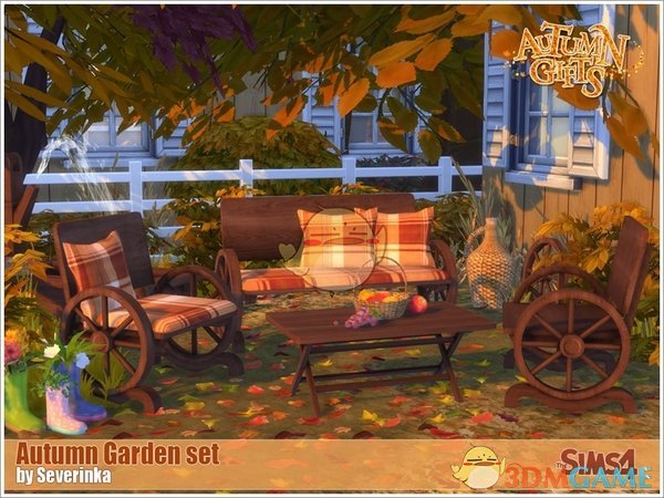 《模拟人生4》室外的秋季家具MOD