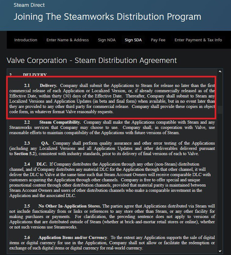 Steam更新分销战讲：禁止已支卖游戏下架 多仄台需同步支卖