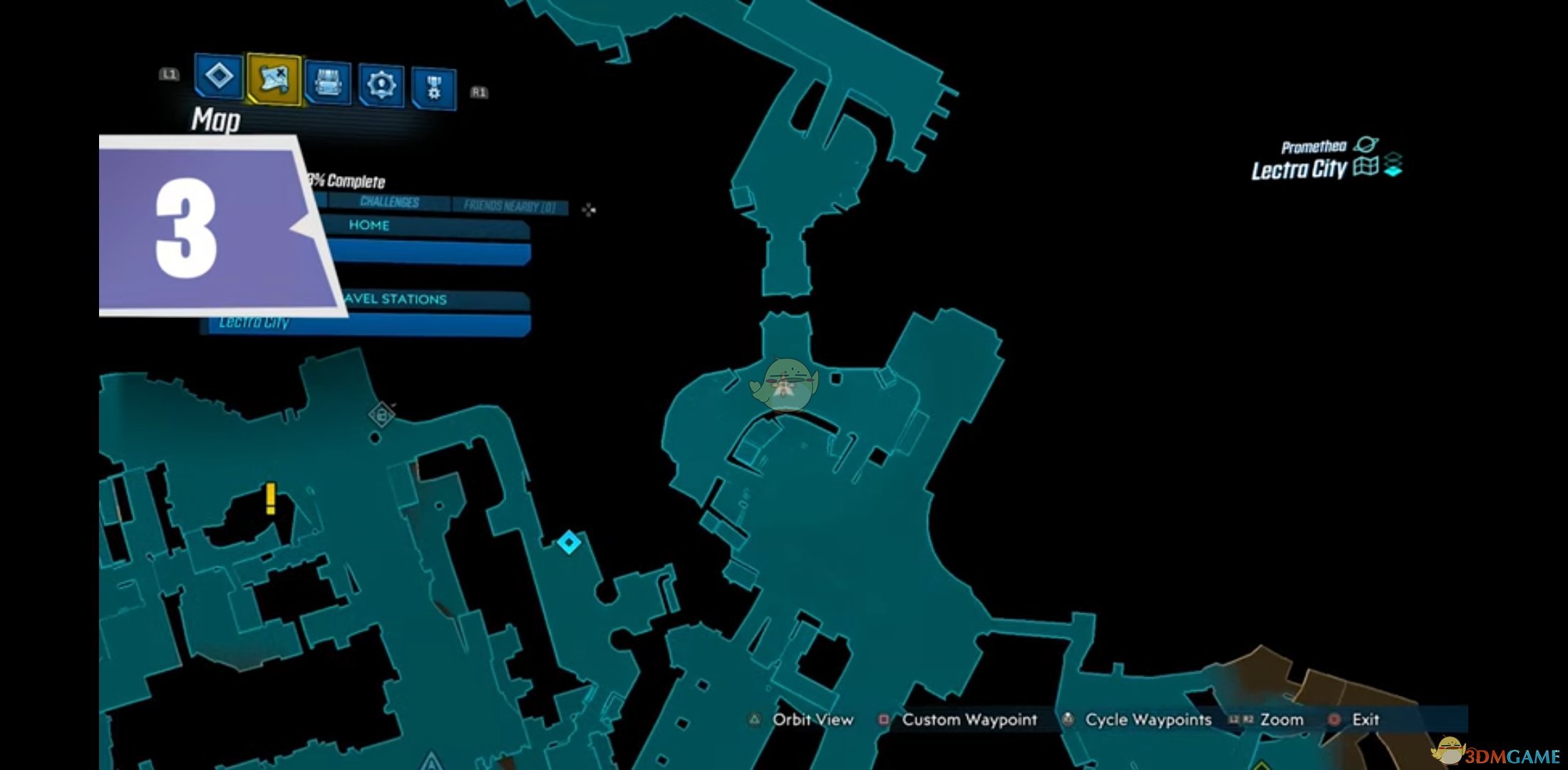 《无主之地3》普罗米西亚勒科特城基拉福特BOSS红宝箱位置分享