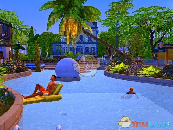 《模拟人生4》现代沙滩泳池MOD