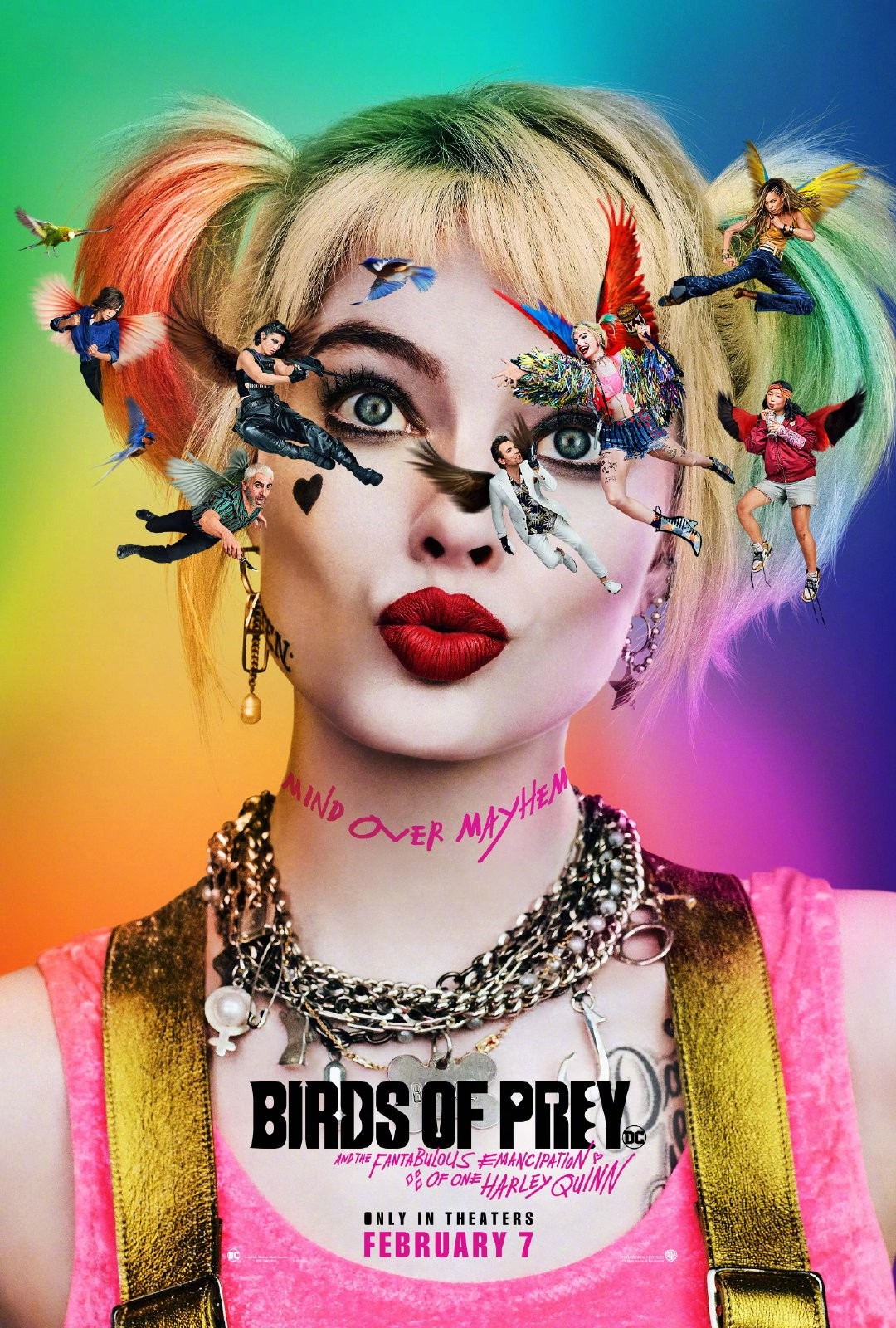 DC电影《猛禽小队》正式版海报公布 小丑女惊艳亮相