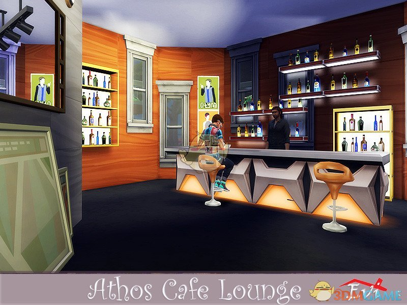 《模拟人生4》三层石砌咖啡馆MOD
