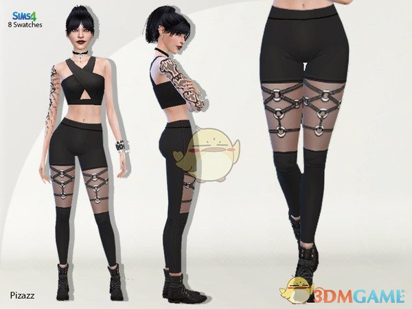 《模拟人生4》女性皮带设计紧身裤MOD