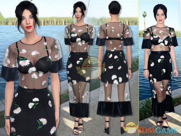 《模拟人生4》Katy Perry同款长裙MOD