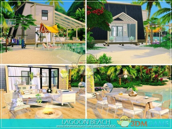 《模拟人生4》沙滩木质清新住宅MOD