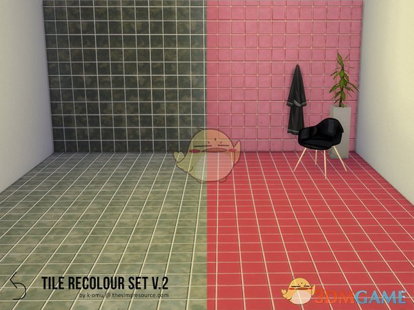 《模拟人生4》纯色瓷砖地板MOD