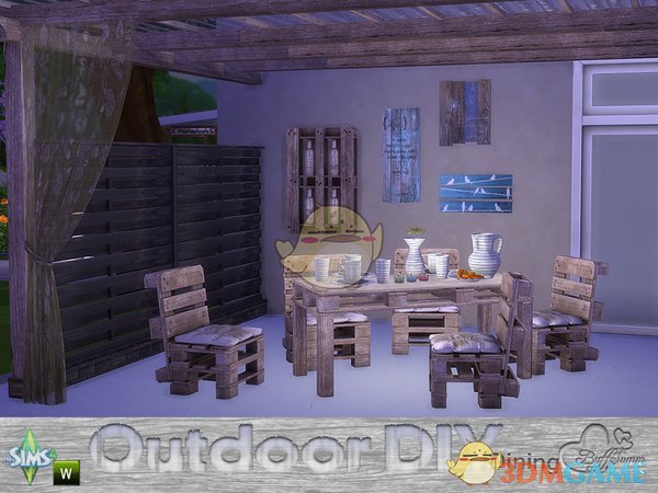 《模拟人生4》室外木质家具MOD