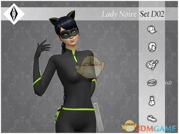 《模拟人生4》紧身猫女服装MOD