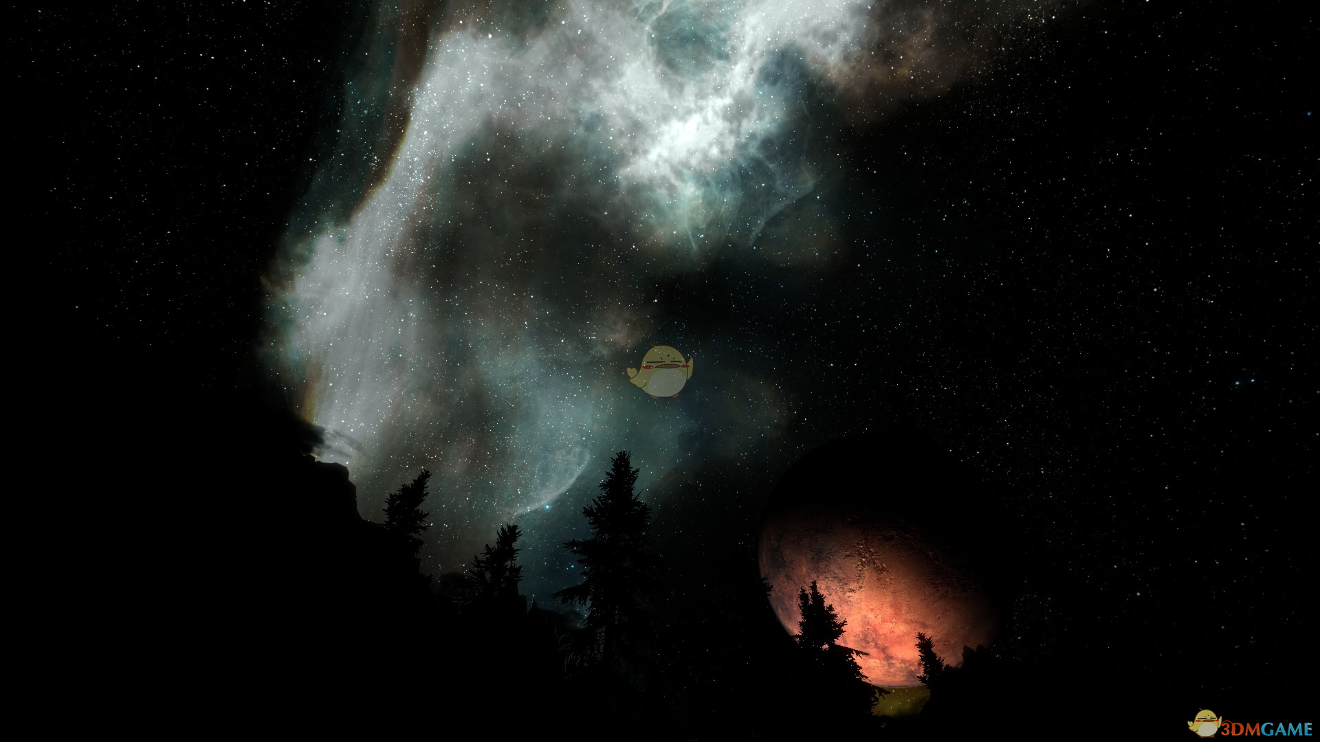 《上古卷轴5：天际重置版》空中夜景美化MOD
