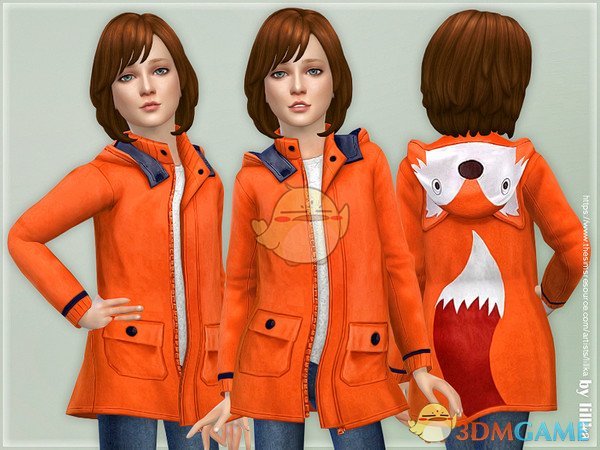 《模拟人生4》女孩可爱狐狸外套MOD