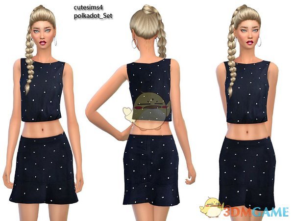 《模拟人生4》女性星空风格夏季服装MOD