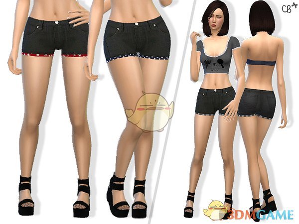 《模拟人生4》女性时尚小短裤MOD
