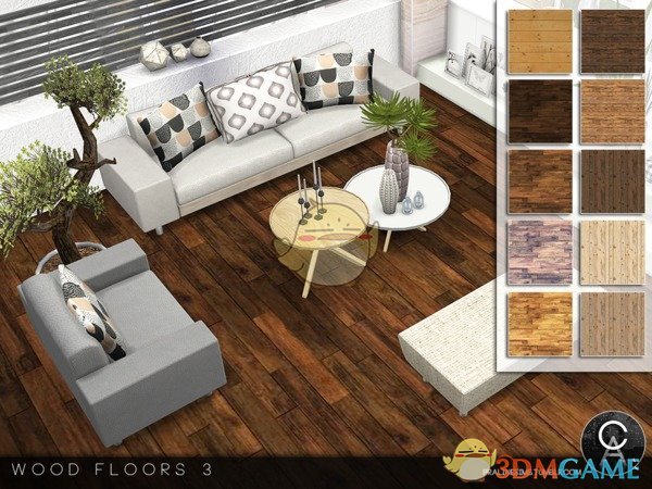 《模拟人生4》精致老式木地板MOD