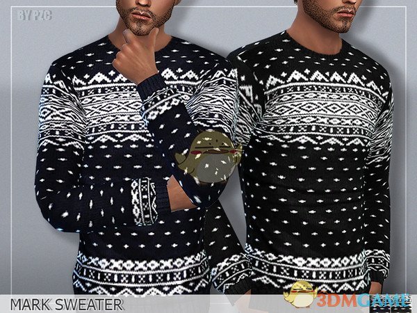 《模拟人生4》圣诞风格男款毛衣MOD