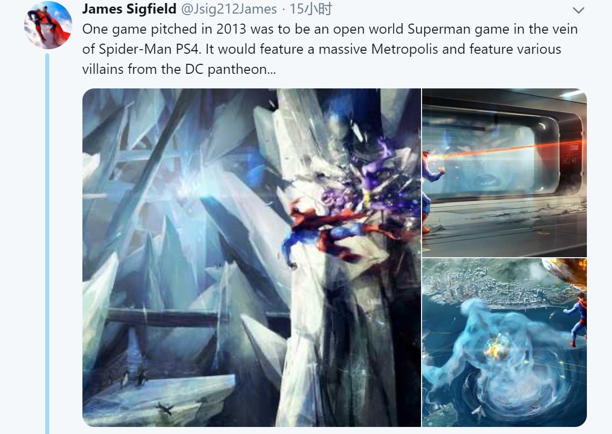 华纳有两款已被砍的超人游戏 其中一款和《漫威蜘蛛侠》类似