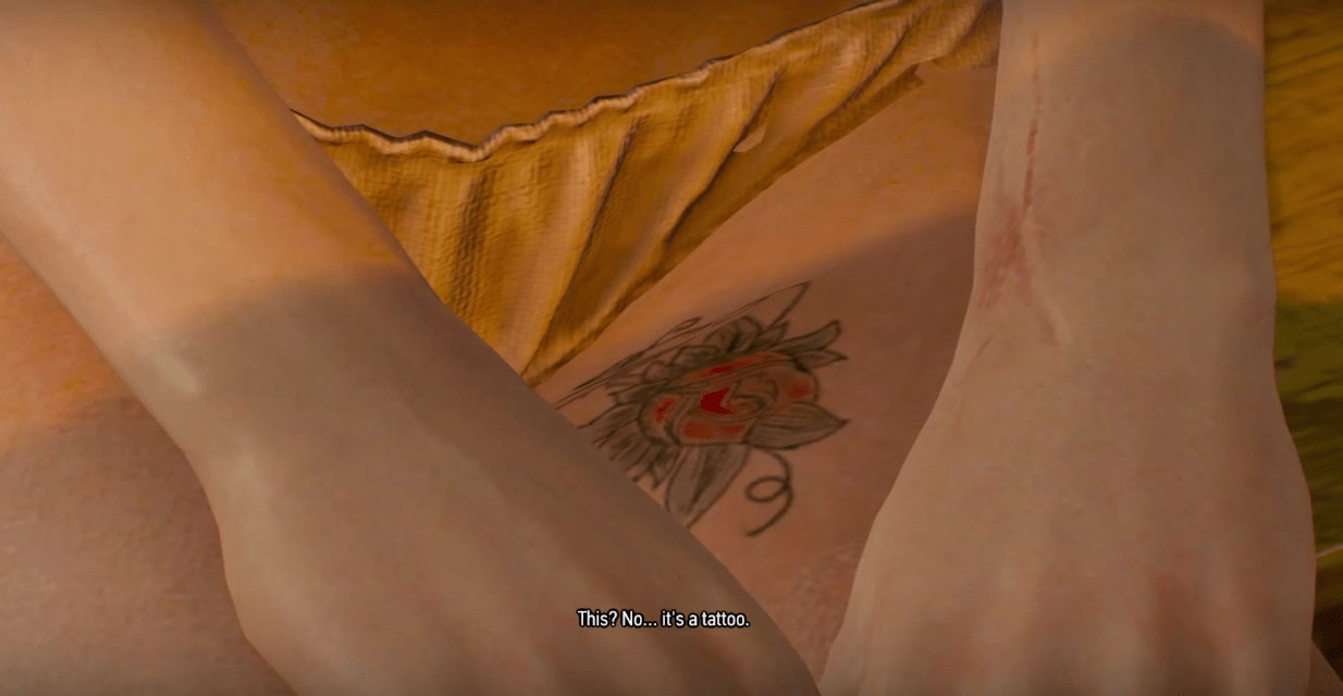 CDPR对《巫师3》有遗憾 没讲述希里玫瑰纹身故事
