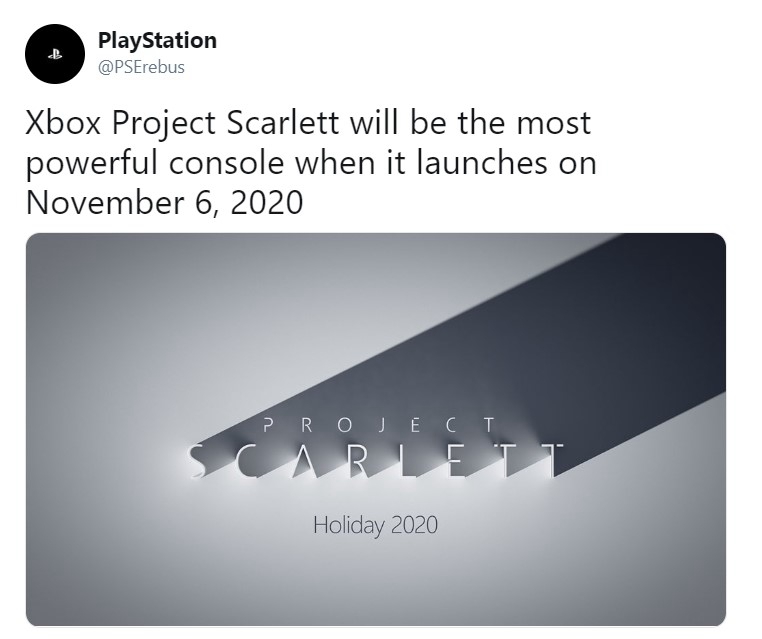 传讲传闻：Xbox Scarlett将于2020年11月6日支卖 次世代最强主机