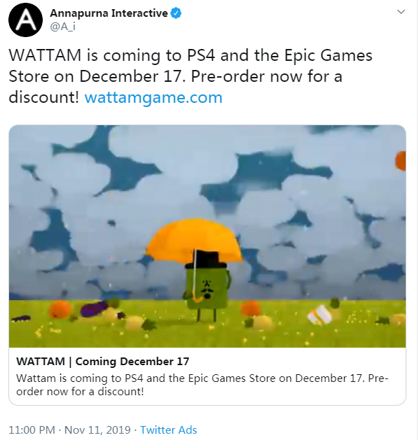 块魂制作人创意新作《Wattam》发售日确定 12.17日登PS4/PC