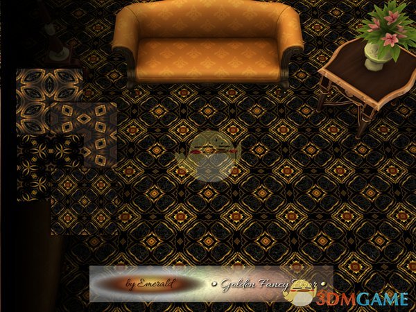 《模拟人生4》金色奢华地板MOD