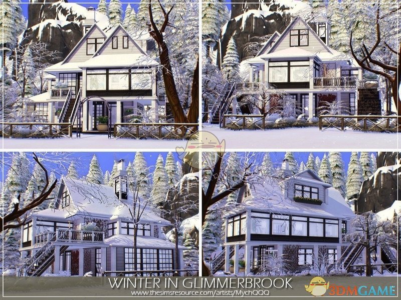 《模拟人生4》冬季三层豪华住宅MOD