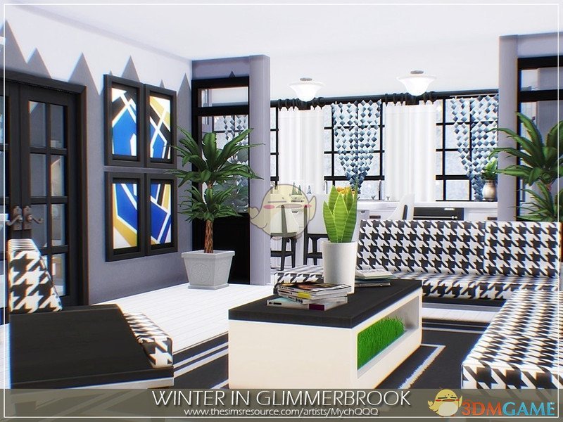 《模拟人生4》冬季三层豪华住宅MOD