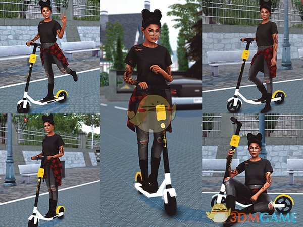 《模拟人生4》女性滑板pose动作MOD