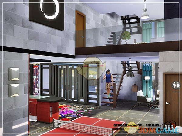 《模拟人生4》四层学生公寓MOD