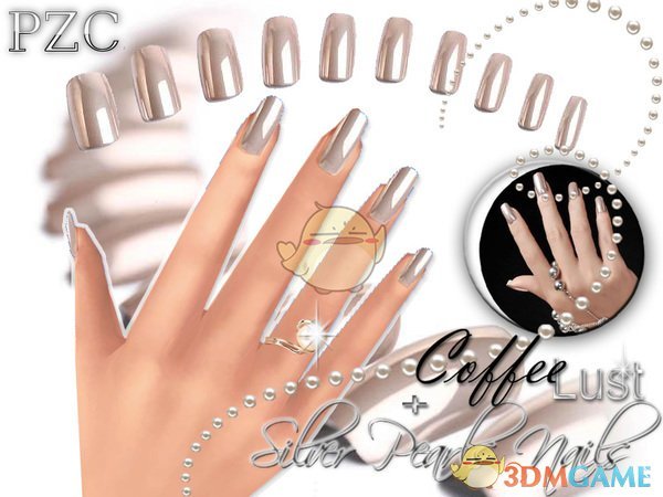 《模拟人生4》珍珠色咖啡色指甲MOD