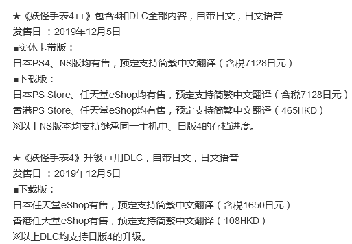 L5公开《妖表4++》好消息：中文补丁与发售日同步！
