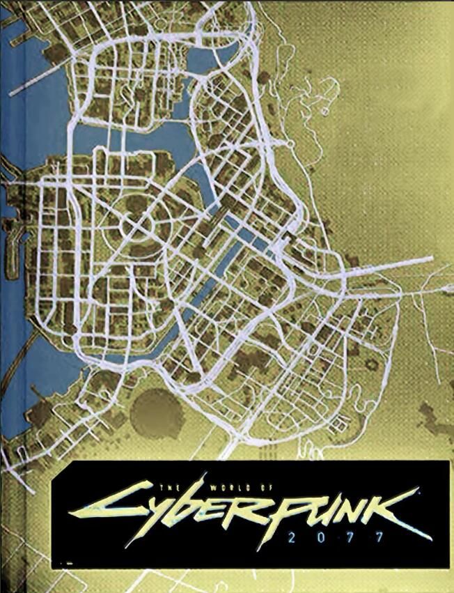 《赛博朋克2077》豪华版设定集 揭露夜之城部分地图