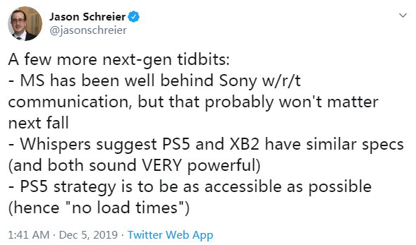 Kotaku编辑称PS5和Xbox Scarlett都非常强悍