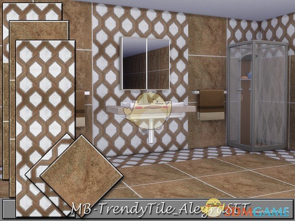 《模拟人生4》大理石瓷砖和墙壁MOD