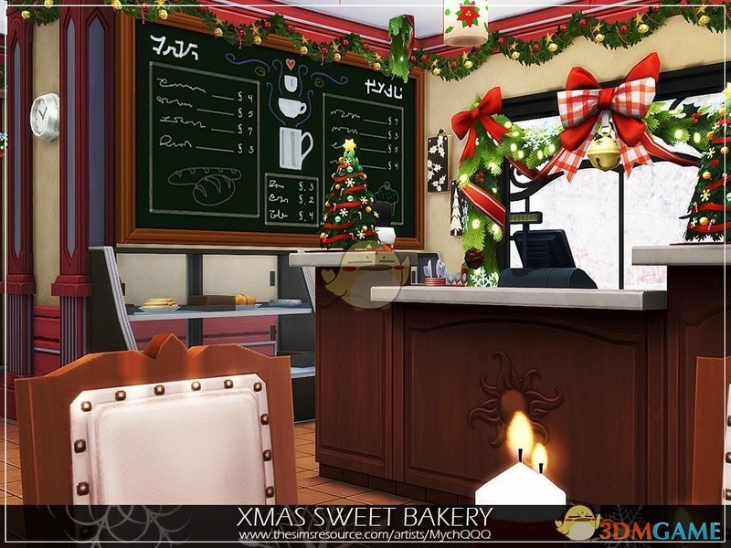 《模拟人生4》圣诞甜饼店MOD