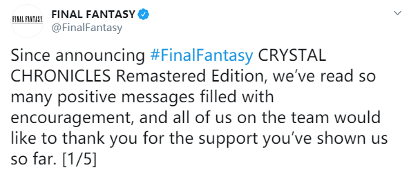 还得等等 《最终幻想：水晶编年史》重制版延期至明年夏季