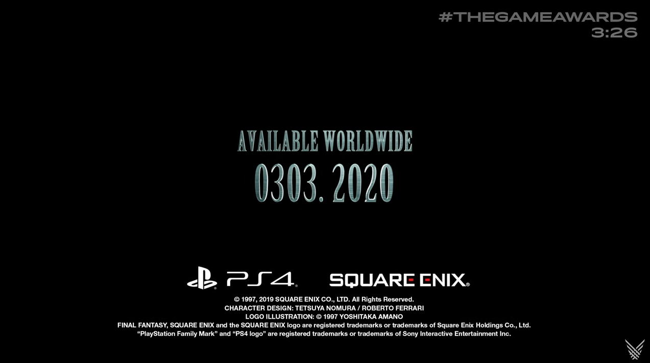 TGA 2019：《最终幻想7：重制版》全新预告片公开