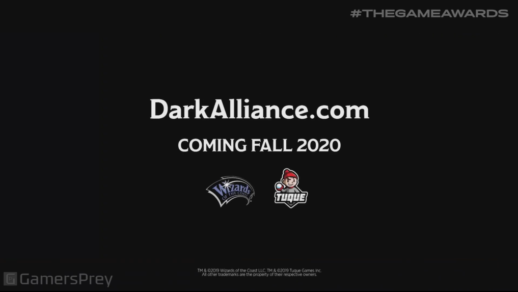 TGA 2019：《龙与地下城：黑暗联盟》公开 明年秋季发售