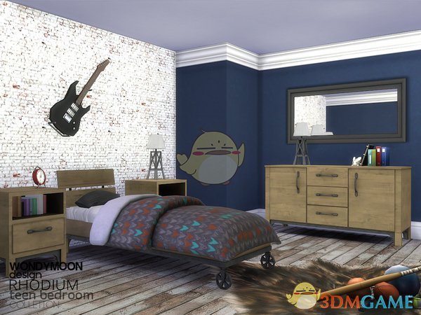 《模拟人生4》青少年音乐风格卧室MOD