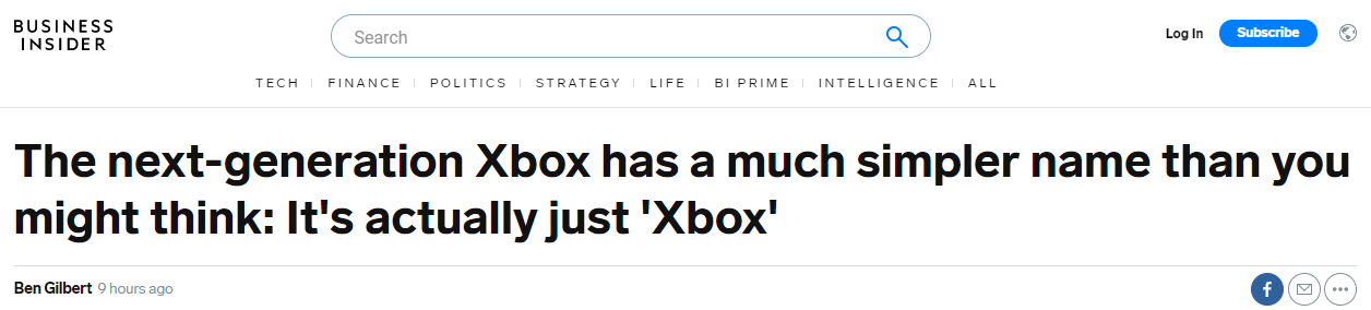 微软澄清次世代微软主机就叫Xbox！Series X只是机型