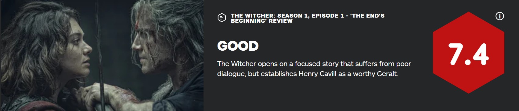 Netflix《巫师》IGN 5集均分7.2 Gamespot给4分