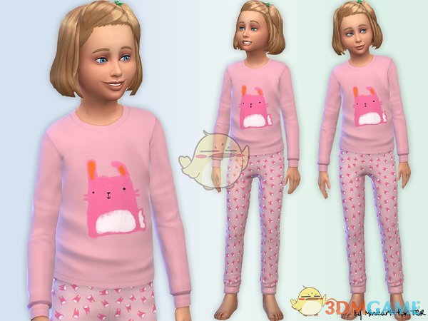 《模拟人生4》女孩可爱兔子睡衣MOD