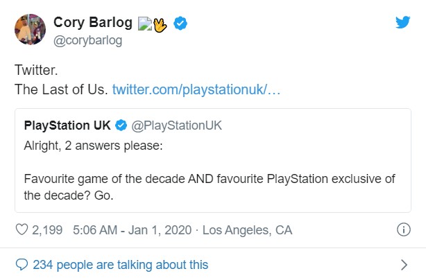 10年间《战神4》制作人最喜欢的PlayStation游戏：《最后的生还者》