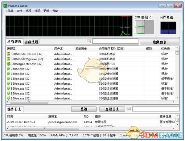 《Process Lasso 64位》CPU进程调整工具