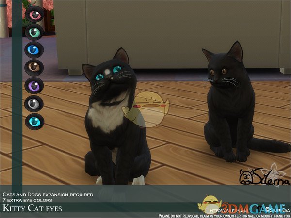 《模拟人生4》多款猫眼睛MOD