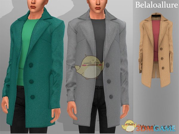 《模拟人生4》男士时尚大衣MOD