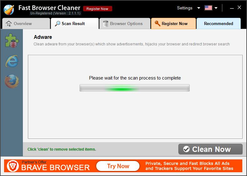 《Fast Browser Cleaner》清理缓存软件