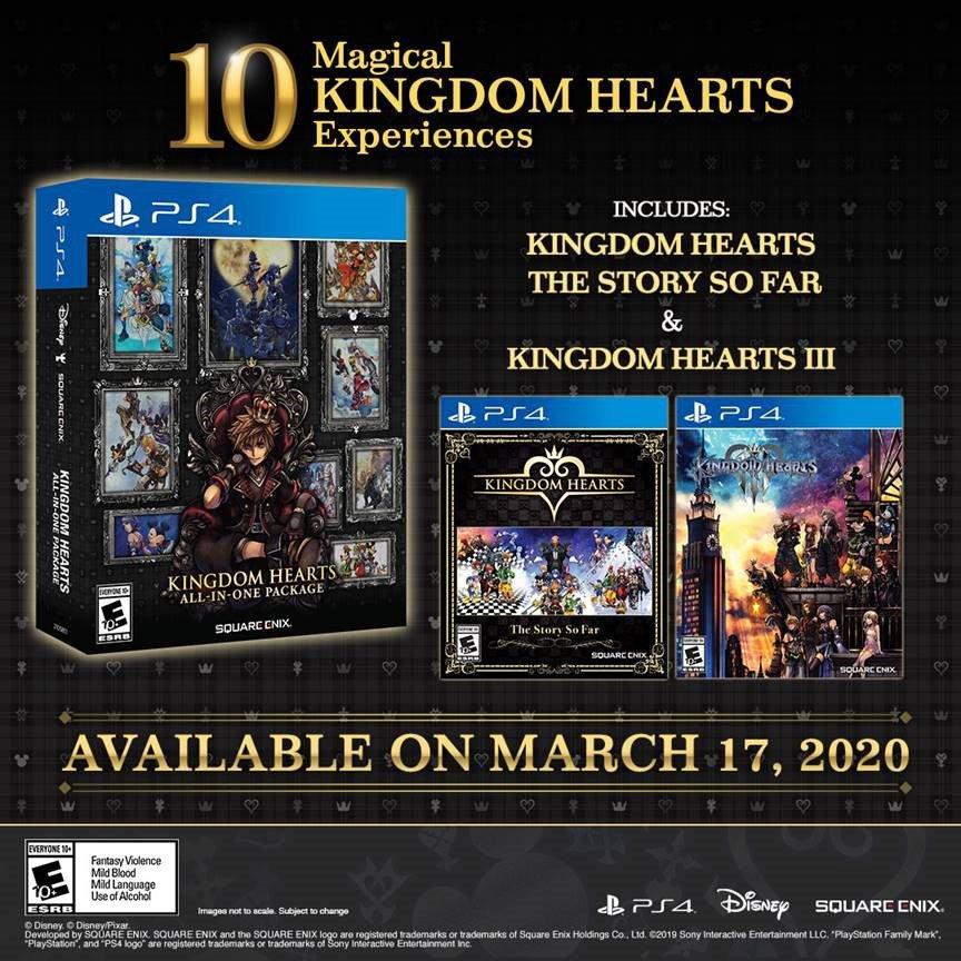 《王国之心》全系列合集版公布 3月17日登陆PS4