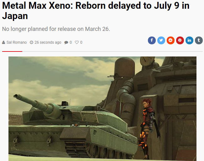 游戏品质需打磨 《重装机兵Xeno：重生》延期至7月发售