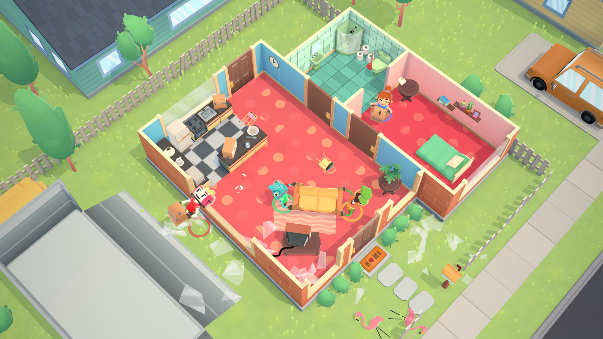 四人合作游戏《胡闹搬家》4月上市在时间内把家具搬到目的地吧！