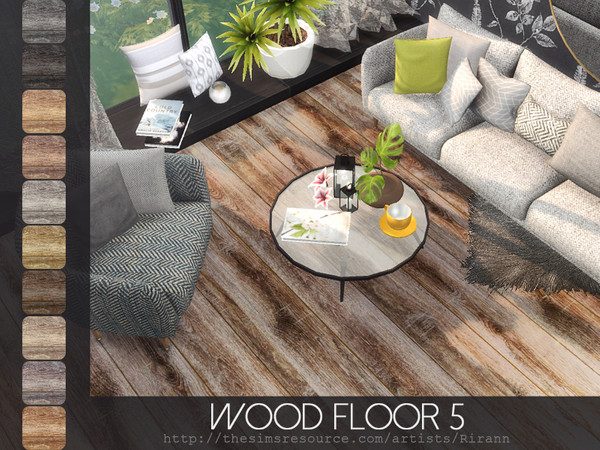 《模拟人生4》简洁的木质地板MOD